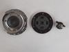 Clutch kit (pressure plate, disc, release bearing) for A112 Abarth engine mounted in Fiat 600D body.